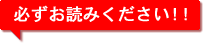 必ずお読みください!!
